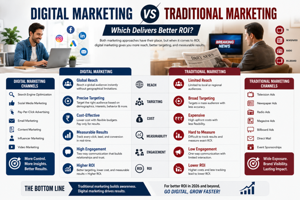 digital marketing vs traditional marketing