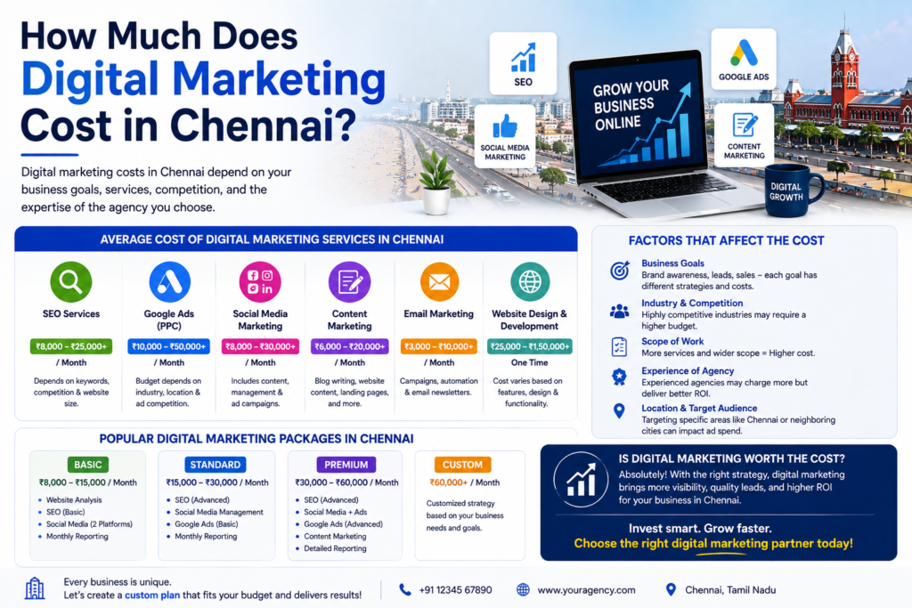 digital marketing cost in Chennai